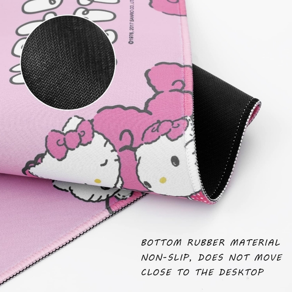 NEW Hello Kitty Sanrio Kawaii Desk Mat Mouse Pad Computer Keyboard Pad - Picture 3 of 6